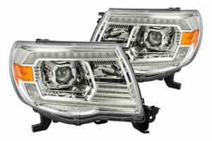 AlphaRex - ARex Pro Halogen Headlights:: Toyota Tacoma (05-11) - Chrome (Set) - Image 3