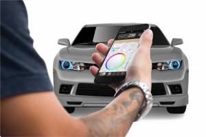 Profile - Chevrolet Camaro w/o OEM HID (14-15): Profile Prism Fitted Halos (Kit) - Image 3