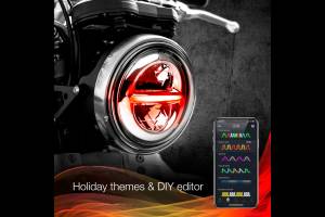 XK Glow - XKChrome RGB LED 5.75in Headlight Kit: Black w/o Controller - Image 4