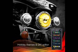 XK Glow - XKChrome RGB LED 7in Harley Headlight Kit w/o Controller - Image 5