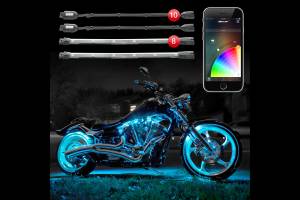 XKChrome RGB LED MC Accent Light Kit: 10x Pods, 8x 10in Strips