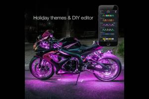 XK Glow - XKChrome RGB LED MC Accent Light Kit: 6x Pods, 2x 10in Strips - Image 8