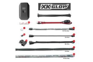 XK Glow - XKChrome RGB LED Boat Accent Light Kit: 8x 36in, 8x 9in Strips w/ Dash Mount Controller - Image 3