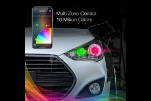 XK Glow - XKChrome RGB LED Bulbs: H16 w/ Controller (Pair) - Image 8