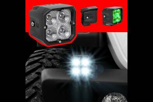 XK Glow - XKChrome RGB LED Cube Light Kit: Flood / Round (Pair) - Image 4