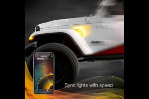 XK Glow - XKChrome RGB LED Jeep Air Vent Light Kit: w/o Controller - Image 8