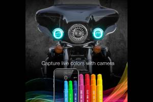 XK Glow - XKChrome RGB LED Running Light Kit: Harley 4.5in (Chrome w/ Controller) - Image 6