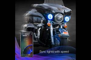 XK Glow - XKChrome RGB LED Running Light Kit: Harley 4.5in (Chrome w/o Controller) - Image 8