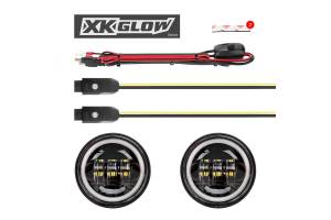 XK Glow - XKChrome RGB LED Running Light Kit: Harley 4.5in (Chrome w/o Controller) - Image 2