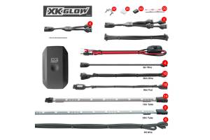 XK Glow - XKChrome RGB LED UTV Accent Light Kit: 18x Pods, 2x 24in, 14x 12in Strips - Image 2