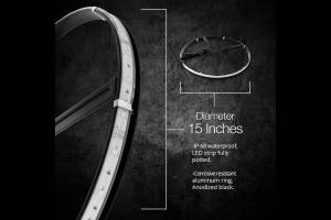 XK Glow - XKChrome RGB LED Wheel Ring: 15-18in Adjustable - Image 4
