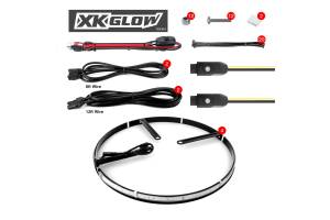XK Glow - XKChrome RGB LED Wheel Rings: 15-18in Adjustable / 4pc Set - Image 3