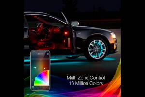 XK Glow - XKChrome RGB LED Wheel Rings: 15in / 4pc Set w/ Dash Mount Controller - Image 6