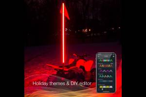 XK Glow - XKChrome RGB LED Whip Lights: 48in / Pair w/ Dash Mount Controller - Image 8