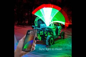 XK Glow - XKChrome RGB LED Whip Lights: 48in / Pair w/ Dash Mount Controller - Image 6