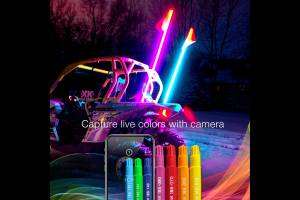 XK Glow - XKChrome RGB LED Whip Lights: 48in / Pair w/ Dash Mount Controller - Image 9