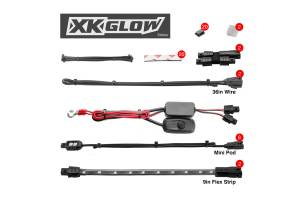 XK Glow - XKGlow Accent Light Kit: White / 10x Pods, 4x 8in Strips - Image 3