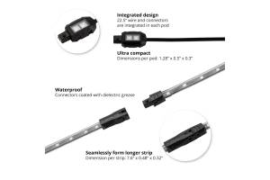 XK Glow - XKGlow Accent Light Kit: White / 8x Pods, 2x 8in Strips - Image 4
