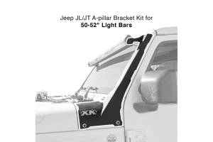XK Glow - XKGlow Light Bar Bracket Kit: Jeep JT / Rear Bumper / 6in - Image 3