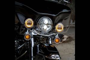 XK Glow - XKGlow Motorcycle Highway Bar Switchback Driving Lights: Chrome - Image 5