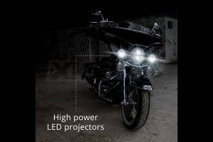 XK Glow - XKGlow Motorcycle Highway Bar Switchback Driving Lights: Chrome - Image 3
