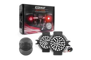 XKGlow Motorcycle Turn Signal Kit: Front / Bullet / Clear