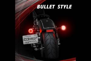 XK Glow - XKGlow Motorcycle Turn Signal Kit: Rear / 1156 Flat / Smoked - Image 5
