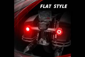XK Glow - XKGlow Motorcycle Turn Signal Kit: Rear / 1156 Flat / Smoked - Image 4