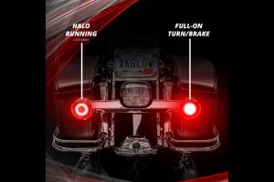 XK Glow - XKGlow Motorcycle Turn Signal Kit: Rear / 1156 Flat / Smoked - Image 6
