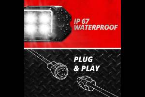 XK Glow - XKGlow UTV Street Legal Conversion Kit: 2x White, 2x Red, 4x Amber Pods - Image 3