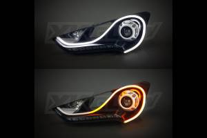 XKGlow Flexible Sequential Switchback Strips: 24in (Pair)