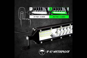 XK Glow - XKGlow Green/White 2-in-1 LED Light Bar: 20in - Image 5