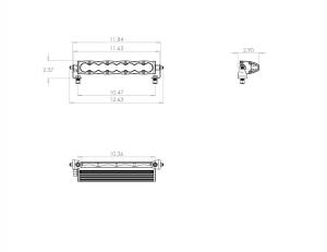Baja Designs - 10 Inch LED Light Bar Wide Driving Pattern S8 Series Baja Designs - Image 2