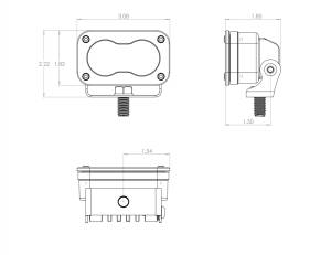 Baja Designs - LED Work Light Clear Lens Spot Pattern Pair S2 Sport Baja Designs - Image 2