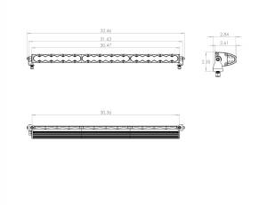 Baja Designs - 30 Inch LED Light Bar Amber Driving Combo Pattern S8 Series Baja Designs - Image 2