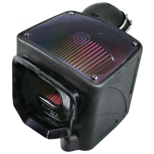 S&B - Cold Air Intake For 01-04 Chevrolet Silverado GMC Sierra V8-6.6L LB7 Duramax Cotton Cleanable Red S&B - Image 3