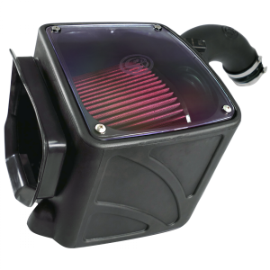 S&B - Cold Air Intake For 01-04 Chevrolet Silverado GMC Sierra V8-6.6L LB7 Duramax Cotton Cleanable Red S&B - Image 6