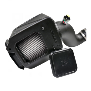 S&B - Cold Air Intake For 07-10 Chevrolet Silverado GMC Sierra V8-6.6L LMM Duramax Dry Extendable White S&B - Image 3
