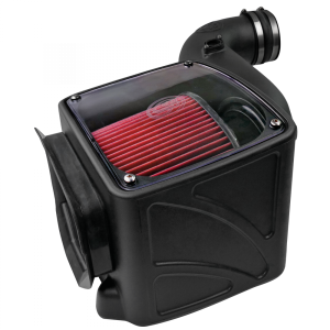 S&B - Cold Air Intake For 06-07 Chevrolet Silverado GMC Sierra V8-6.6L LLY-LBZ Duramax Cotton Cleanable Red S&B - Image 5