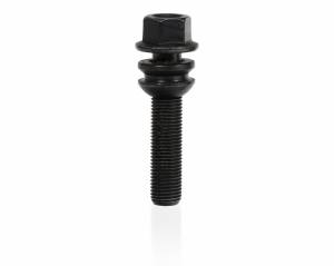Wheel Stud M14 x 1.5 x 37mm x 19mm Hex Round-Seat Black Finish S4-7-14-50-37-19-B